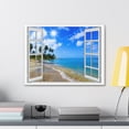 thumbnail image 6 of Canvas Print Wall Art Window Beach Wave View Nature Photography Realism Scenic Landscape Colorful Multicolor for Home Decor Ready to Hang, 6 of 18