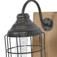 thumbnail image 4 of DecMode 6.25"W, 15"H Metal Industrial Candle Wall Sconce, Black, 1 - Piece, 4 of 11