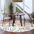 thumbnail image 3 of Round Rug 6Ft Washable Non-Slip, Spring Floral Circle Area Rugs for Living Room Bedroom, Colorful Flowers Elegant Pastoral Indoor Floor Mats Carpet Runner for Home Decor Aesthetic, 3 of 8