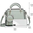 thumbnail image 3 of Fashion Purses and Handbags for Women Ladies Leather Top Handle Satchel Shoulder Bags Small Totes, 3 of 4