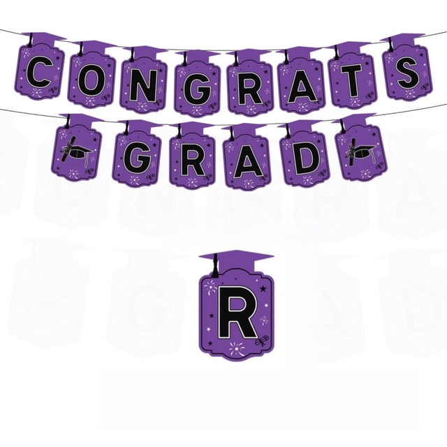 Pancarta de graduación Clase de 2026 ¡Felicidades Graduado! Decoraciones Guirnalda de papel colgante para fiestas Decoración para ceremonias de graduación en interiores y exteriores