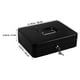 thumbnail image 4 of 1 Juego de caja de dinero de Metal para efectivo, caja de seguridad con bloqueo portátil con bandeja para dinero, organizador de ahorro de dinero para pequeñas empresas con llaves, 4 of 5