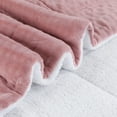thumbnail image 3 of 3 Pieces Ultra-Soft Fluffy Faux Fur Comforter Set, Warm Plush Sherpa Bedding Set, Luxury Fuzzy Winter Bedding Set with Bubble Comforter & 2 Pillow Shams., 3 of 6