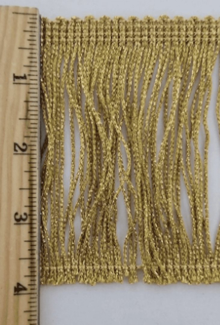 4" Metallic Chainette Fringe - 5 Continuous Yards - Many Color Options!