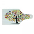 thumbnail image 1 of Fruit Cutting Board, Colorful Fruit Tree Silhouette with a Variety of Vegetarian Options Banana Orange, Tempered Glass Cutting and Serving Board, Wine Bottle Shape, Multicolor, by Ambesonne, 1 of 1