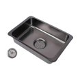 thumbnail image 4 of Fregadero de mesa para camping, lavabo de acero inoxidable de un solo cuenco, fregadero de mesa de cocina para cocina, interior, exterior, barbacoa,, 4 of 7