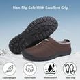 thumbnail image 4 of Winter Slippers for Men Women Warm Slip on House Slippers with Plush Lining Indoor Outdoor Anti-Skid Shoes, 4 of 7