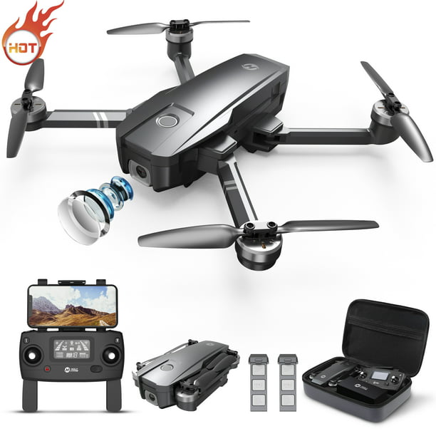 Holy Stone HS720 GPS Drone Foldable FPV with 4K Camera for Adults and  Beginners Brushless Motor 2 Batteries Double the Flight Time Black