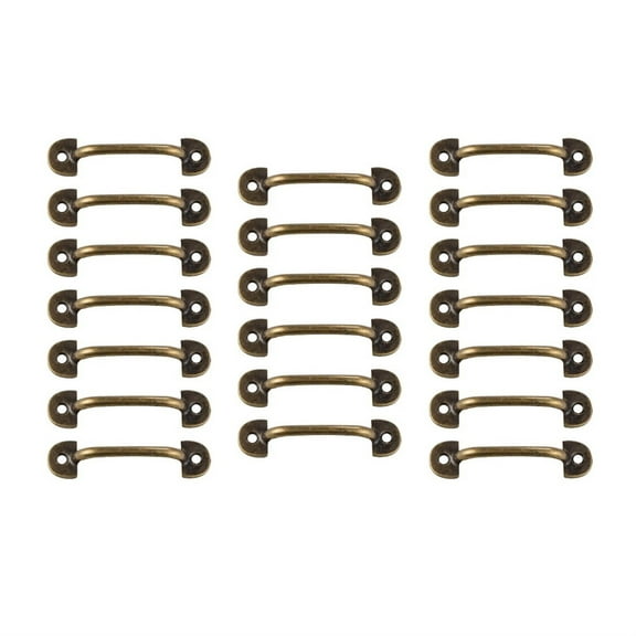 20pcs Vintage Style Antique Bronze Bail Drawer Pull 2" Hole Distance Drop Swing Handles Cabinet Knob Kitchen Hardware