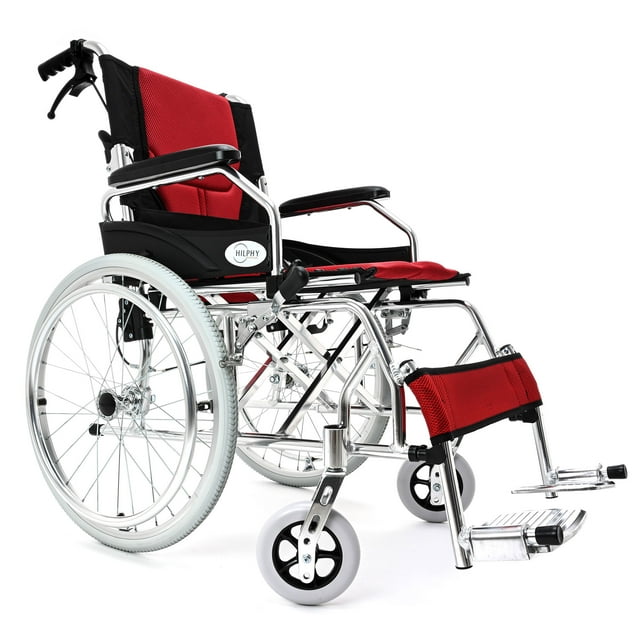 Silla De Ruedas De Aluminio Plegable Ultraligera y Ultracompacta HILPHY MEDICAL ALUMINIO