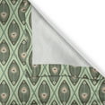 thumbnail image 5 of Ambesonne Geometric Grommet Curtain, Peacock Feathers, 50" x 96", Pistachio Green Tan, 5 of 6