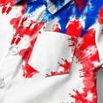 thumbnail image 4 of MKOSPLRT Independence Day Kids Tops Lapel Collar Button Down Shirts Short Sleeve 4th of July T Shirts Funny Love Tie Dit Print Shirts, 4 of 9