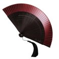 thumbnail image 2 of YAOMOBB Dance Performance Fan Chinese Style Folding Fan with Tassel Hollow Ribs Dance Performance Photo Props (Portable 1 Set), 2 of 6