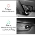 thumbnail image 4 of Visor Repair Kit, Upgrade Aluminum Alloy Heavy Duty Sun Visor Clips Compatible with Jeep Wrangler JK 2018/ Wrangler 2018-2022/ Gladiator 2020-2022, Replacement Wrangler Gladiator Accessories 2 Pcs, 4 of 15