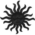 thumbnail image 6 of DecMode Copper Metal Sun Wall Decor with Smiling Face and Curved Rays, 6 of 7