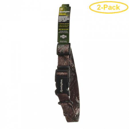 Remington Adjustable Patterned Dog Collar - Mossy Oak Duck Blind 1W x 14-20L - Pack of