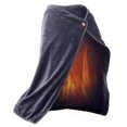 Yguping Fleece Electric Heated Blanket Wearable Heating Shawl for
