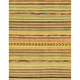 thumbnail image 1 of Ahgly Company Indoor Rectangle Abstract Golden Brown Yellow Abstract Area Rugs, 8' x 10', 1 of 6
