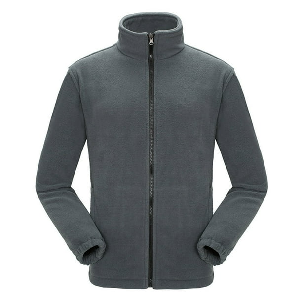 ICHUANYI Clearance Women's Warm Double-sided Fleece Jacket With Thickened Outdoor Charging Jacket Inner Liner(Dark Gray, L) ICHUANYI WER2023081510896