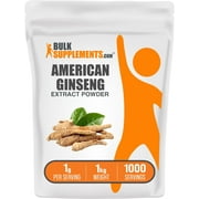 BulkSupplements American Ginseng Extract Powder - 1g per Serving - 1 Kilogram (2.2 lbs) - 1000 Servings