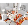 thumbnail image 4 of Funda Nórdica Niños Niñas Hoja de Arce Otoño Juego de Cama para Niños Otoño, 4 of 6