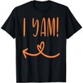 thumbnail image 1 of Thanksgiving Matching Couple She's My Sweet Potato I Yam Set T-Shirt - As Picture - XL, 1 of 2