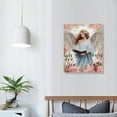 thumbnail image 4 of JEUXUS Angel Wings Canvas Wall Art Scripture Bible Verses Pictures Wall Decor Christian Religious Canvas Painting Prints Floral Artwork Modern Home Decoration Framed for Living room Bedroom, 4 of 5
