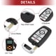 thumbnail image 3 of M3NA2C931426 Control remoto de entrada sin llave para Ford Edge Fusion 2017-2020 para Ford Explorer 2018-2019 902MHz Kit de control de automóvil herramienta DIY 5 botones negro, 3 of 6