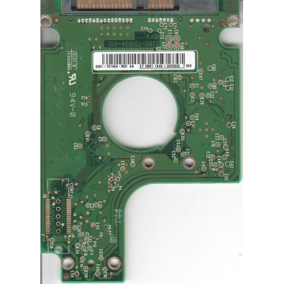 WD1200BEVS-60LAT0, 2061-701424-R00 AA, WD SATA 2.5 PCB
