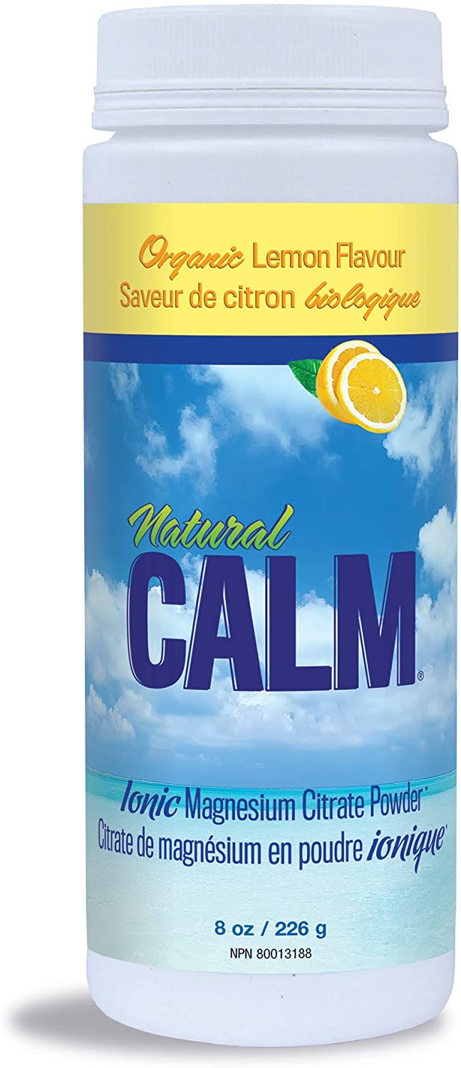 NATURAL VITALITY Lemon Natural Calm Ionic Magnesium Citrate Powder, 8