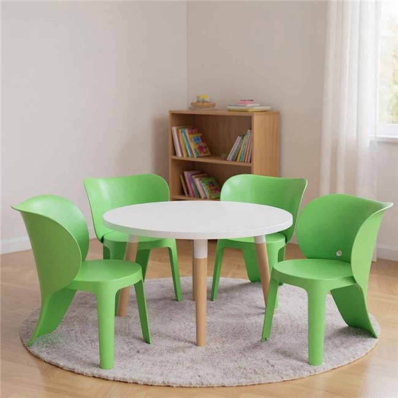Lifetime Kids Steel Framed Indoor/Outdoor Stacking Chairs, Lime