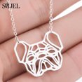 thumbnail image 1 of SMJEL, collares de montaña de animales de acero inoxidable para mujer, joyería diaria, collar de moda con mapa del mundo, collar de zorro ondulado, cadena Collier 2024, 1 of 2