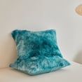 thumbnail image 5 of Wajade Plush Shaggy Comforter Set Fluffy Fuzzy Faux Fur Bedding Set - 3PC Microfiber Soft Warm Quilt Set(Deep Green Tie Dye,Queen Size), 5 of 5