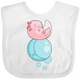 thumbnail image 3 of Inktastic Cute Axolotl Sitting on a Bubble Boys or Girls Baby Bib, 3 of 4