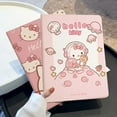 thumbnail image 3 of Funda de tableta Kawaii Hello Kitty para IPad 7/8/9th Gen 10,2 Mini 5 6 Air 4 5 10th Pro 2022 2018 11 pulgadas Wake/Sleep, cubierta de tres pliegues, 3 of 4