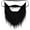 Black, variant on Dress Up America Fake Beard Costume - Costume Beard and Mustache - 7" Long - One Size Black