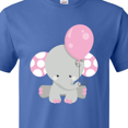 thumbnail image 4 of Inktastic Little Gray Elephant Holding A Pink Balloon T-Shirt, 4 of 5
