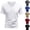 Light Gray, variant on HAJWOH Men’s V-Neck T-Shirts Soft Pre-Shrunk Short Sleeves, Reinforced Collar, Crew Neck, Casual Fit