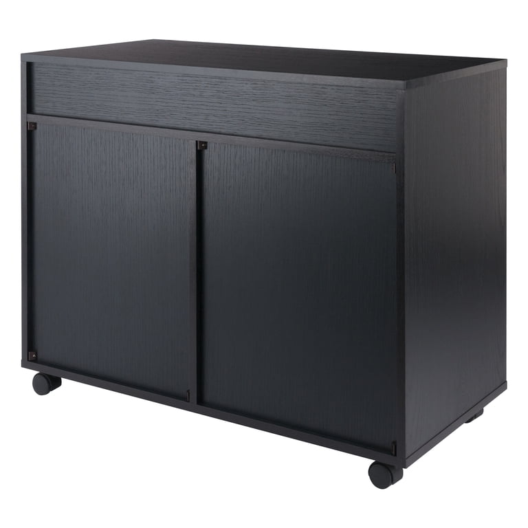 Winsome Halifax 5-Drawer Multi-Storage Mobile Cabinet 20748, Black