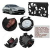 2018 New Upgraded Dual Engine Radiator Cooling Fan Assembly Low Noise S-blade Electric Motor Engine Fan Auto Radiator Cooler Car Accessory(Black)
