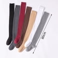 thumbnail image 6 of Eoperou 1 Pair 80cm Japanese Style Solid Color High Elasticity Non-slip Silicone Thigh Stockings Autumn Winter Women Over Knee Socks, 6 of 8