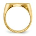 thumbnail image 2 of 14k 13.0x19.0mm Closed Back Men's Signet Ring in 14k Yellow Gold - Size 10, 2 of 3