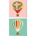 thumbnail image 1 of Great Art Now Hot Air Balloon by Jen Bucheli 2 Piece Canvas Art Set Each 14"W x 14"H, 1 of 3