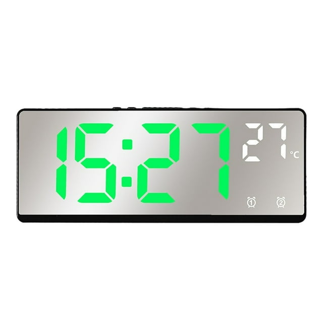 Wall Decorations for Living Room Multifunctional Clock Living Room Wall Clock Home Decoration Digital Electronic Clock Silent Clock Temperature and Humidity Color Screen Clock