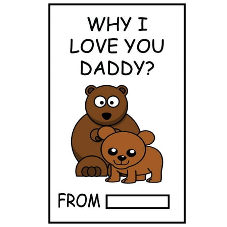 Diy Gifts For Christmas Why I Love You Daddy? : Fill in the Blank Gift for Daddy Personalized Gift for Daddy Father's Day Gift, Daddy's Birthday Gift and Daddy's Christmas Gift ()