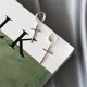 thumbnail image 4 of Pendientes de plata de ley s925 con personalidad de temperamento, pendientes de cruz con anillo, 4 of 4