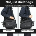 thumbnail image 3 of Expandable Large Capacity Rear Rack Bag TravelPack Portable Handbag Cycling Bike Rearseat Storage Bag Cycling Accessory, 3 of 7