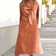 thumbnail image 1 of Ovzne Robes pour Femmes 2025 Robe Femmes Décontractée Camisole Col en U Régulier Plissée Multi-Couleur Longue Jupe Grande Taille Robe Manches Courtes Liquidation, 1 of 4