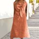 thumbnail image 1 of mfyjkho Vestidos de tallas grandes, Camisola informal para mujer, cuello en U, regular, plisada, multicolor, falda larga Vestidos para invitadas de boda para mujer s, 1 of 4