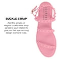 thumbnail image 6 of Journee Collection Womens Saphira Multi Strap Studded Jelly Sandal, 6 of 6